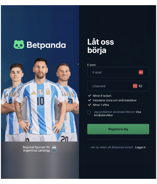 Betpanda register